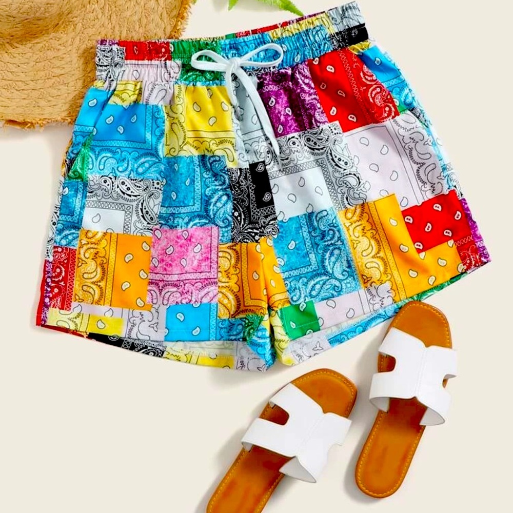 🆕 Bandana Print Shorts